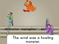 Dino Skateboarding: Figurative Language (Game 1)