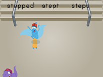 Dino Skateboarding: Past Tense Verbs