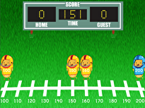 Rounding Three-Digit Numbers Football