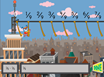 City Fraction Subtraction with Like Denominators