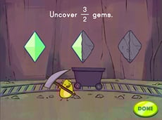 Gem Mining Fraction Conversion