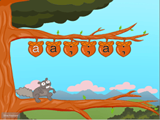 Home Row Typing: A and Semicolon with Squirrel