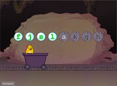 Home Row Typing: F-J-D-K-S-L-A-G-H with Gem Miner