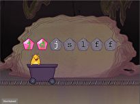 Home Row Typing: F-J-D-K-S-L-A with Gem Miner