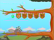 Home Row Typing: G and H with Squirrel