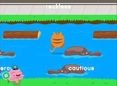 Jumpy: Find the Antonyms