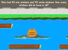 Jumpy: Two-Digit Addition Word Problems