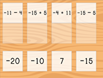 Match: Add and Subtract Integers