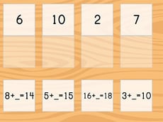 Match: Addition Within 20 and Missing Addends 2