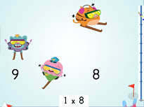 Multiply by 1 Ski Racer