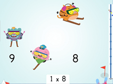 Multiply by 1 Ski Racer