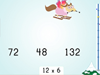 Multiply by 12 Ski Racer