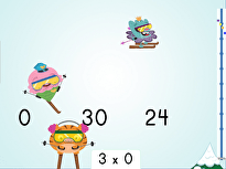 Multiply by 3: Ski Racer