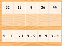Multiply by 4 Matching Quiz