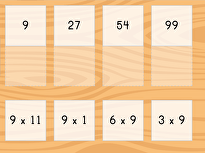 Multiply by 9: Matching