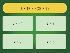 Quiz: Solving Multi-Step Equations