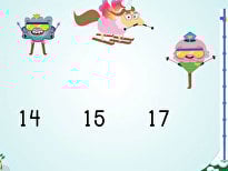 Ski Racer: Compare Numbers 10-20