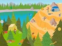 Spot the Silent E Words: Camping