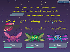 Transition Words Star Rumble