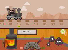 Three-Digit Subtraction: Train Edition