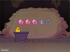 Top Row Typing: E and I with Gem Miner