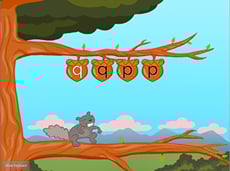 Top Row Typing: Q and P with Squirrel