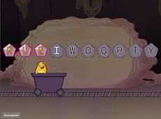 Top Row Typing: Uppercase Letters with Gem Miner