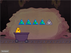 Typing Top Row Keys w and o