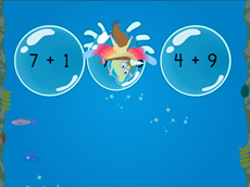 Treasure Diving: Compose Numbers to Make 10 (Game 2)