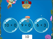Treasure Diving: Compose Numbers to Make 10 (Game 3)