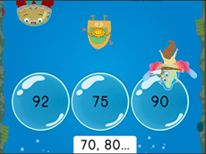 Treasure Diving: Counting by 10s