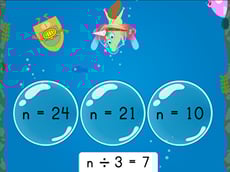 Treasure Diving: Solving One-Step Equations (Mixed Operations)