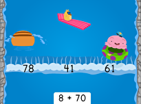 Water Rafting: Adding Two-Digit and One-Digit Numbers