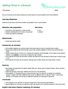 Adding Three is a Breeze!