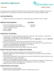 Adorable Adjectives!