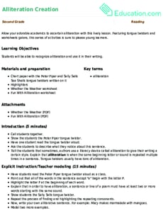 Alliteration Creation