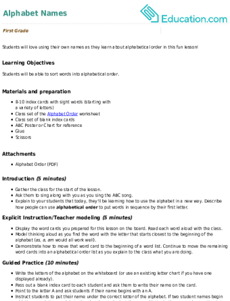 Alphabet Names