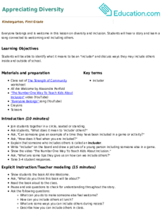 Appreciating Diversity