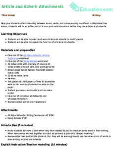 Article and Adverb Attachments