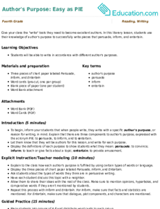 Author's Purpose: Easy as PIE