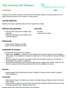 Clap Counting with Multiples