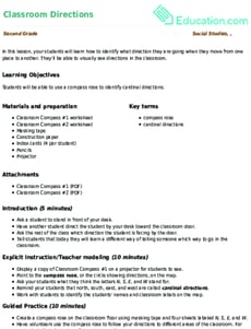 Classroom Directions