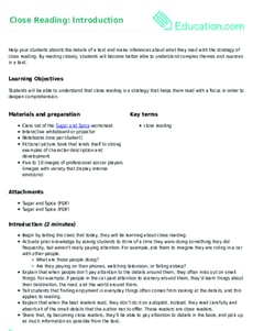 Close Reading: Introduction