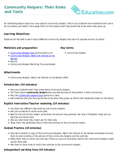 Community Helpers: Their Roles and Tools