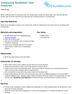 Comparing Nonfiction Text Features
