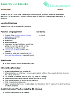 Correctly Use Adverbs