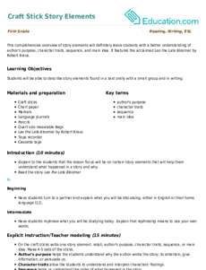 Craft Stick Story Elements