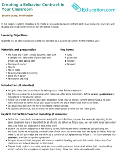 Creating a Behavior Contract in Your Classroom