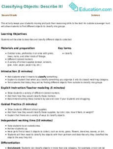 Classifying Objects: Describe It!