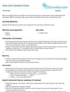 Dive Into Context Clues